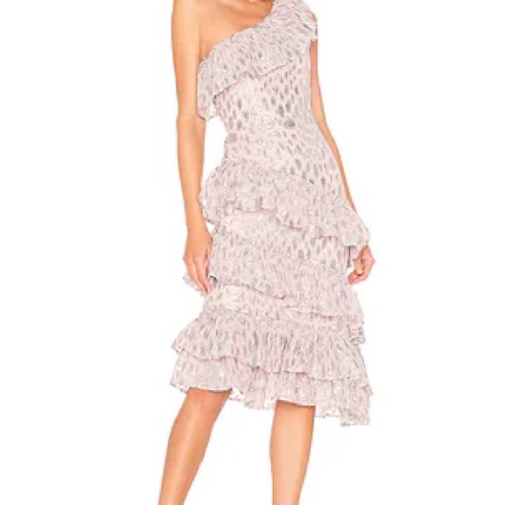 Elegant One-Shoulder Ruffle Dress